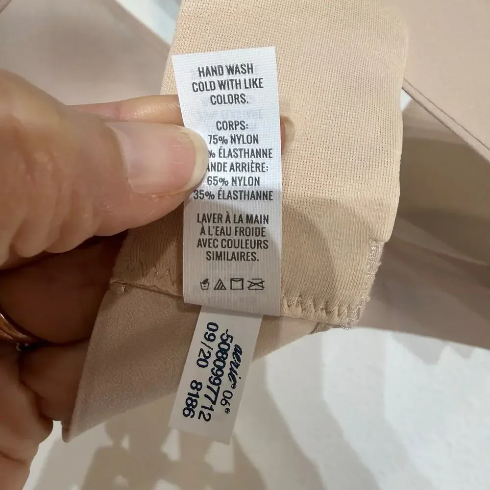 Aerie Beige Wireless Convertible Strap Bra Racerback T Shirt Bra Sz 34DD NWT
